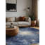 Tapis bleu lavable à la machine-1013176894