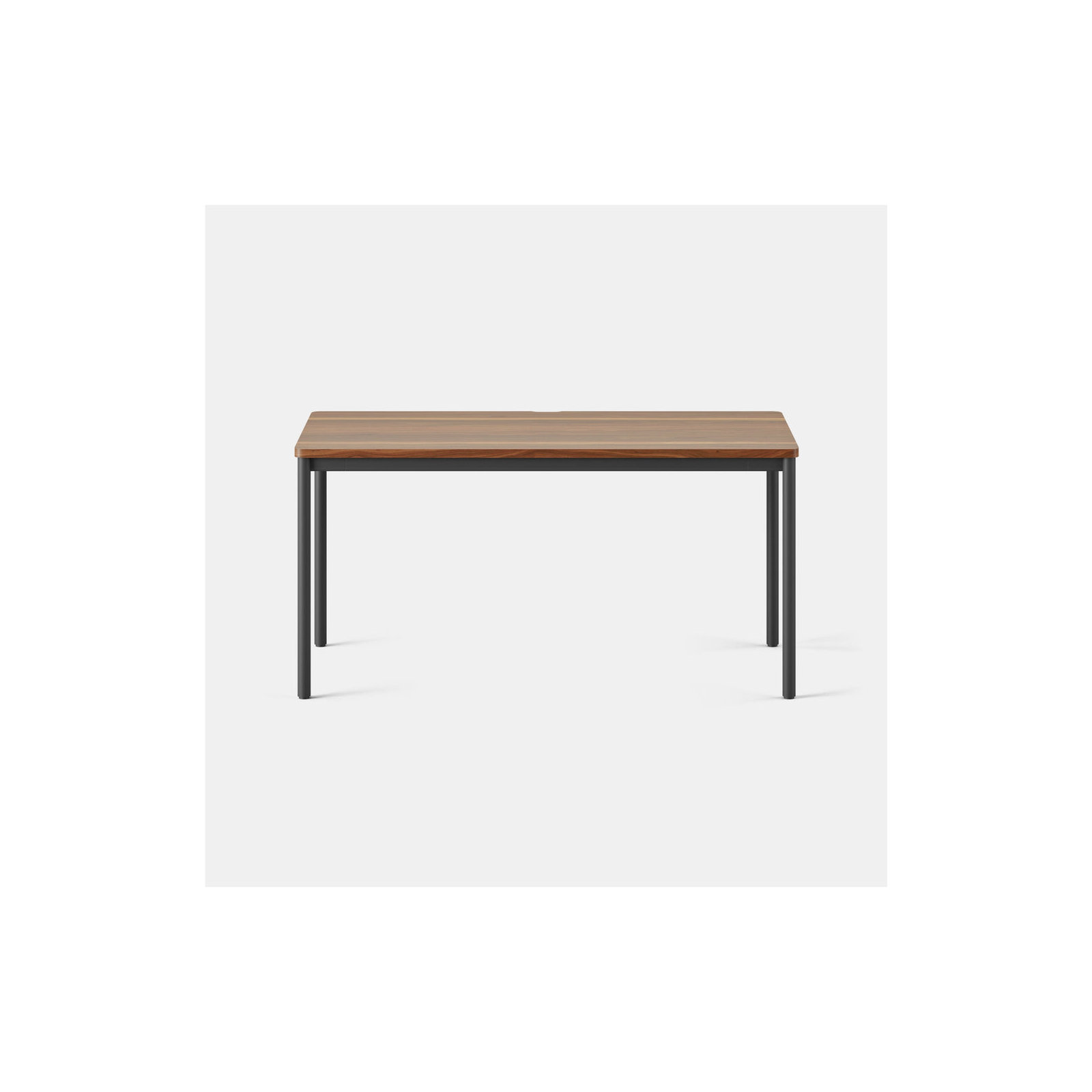 Daily Desk, Charcoal, 28.5" H x 58" W x 27" D, Walnut