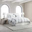 Housse de couette à rayures bleues / blanches Fleta-72087408-103181392