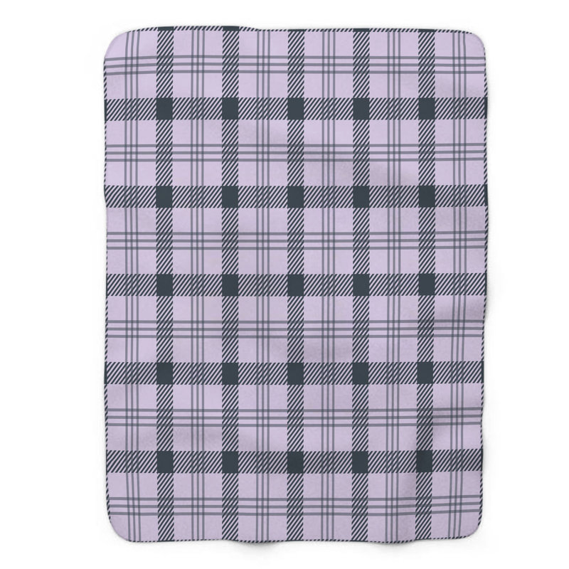 Mauve écossais - couverture Sherpa 1 pièce de qualité supérieure 0103, L 60 po x L 80 po