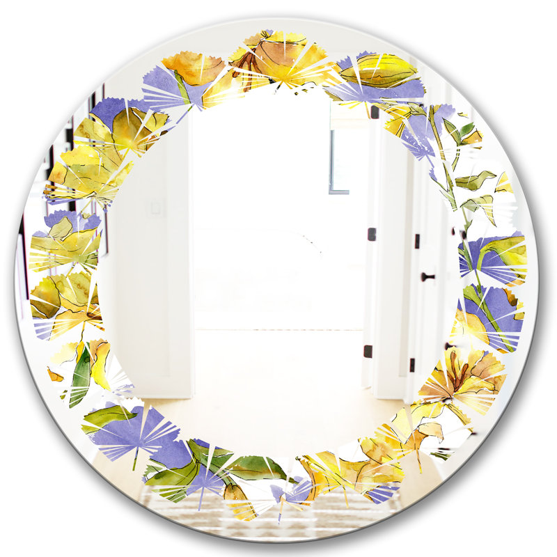 Miroir mural sans cadre Leaves, H 31,5 po x l po