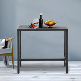 Counter Height 36.97'' Iron Bar Table