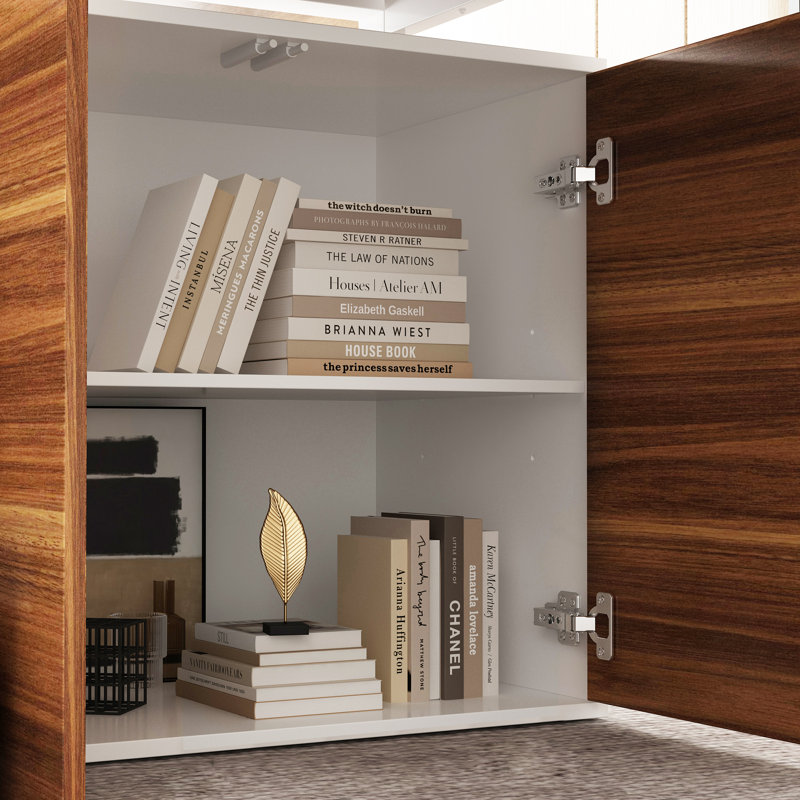 Contemporary L-Shaped Desk With Storage Cabinet And Wide Workspace - Natural Wood And Black/White Finish, White
