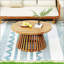 Table basse d'extérieur en bois d'acacia