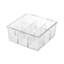 Boîte de rangement à neuf compartiments, compartiment transparent en acrylique, boîte-cadeau cosmétique, couvercle à charnière, grande capacité, boîte de bureau
