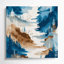 «Watercolor Landscape 63», art mural sur toile bleue