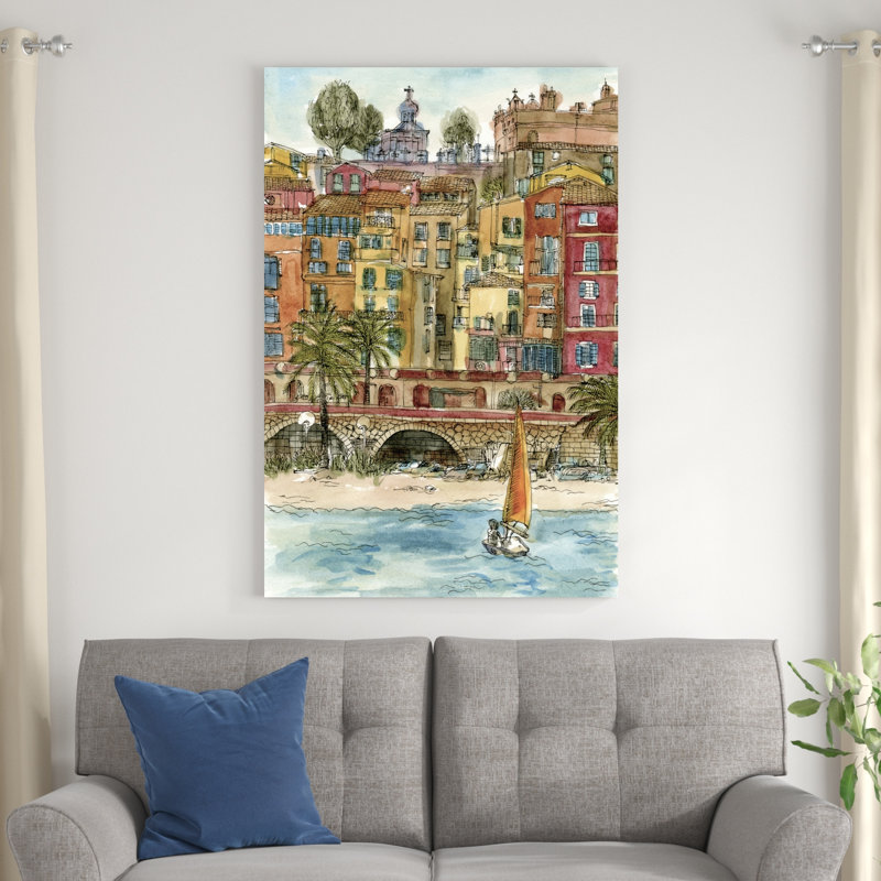 Scène de ville V, H 48 po x l 32 po x P 1,25 po