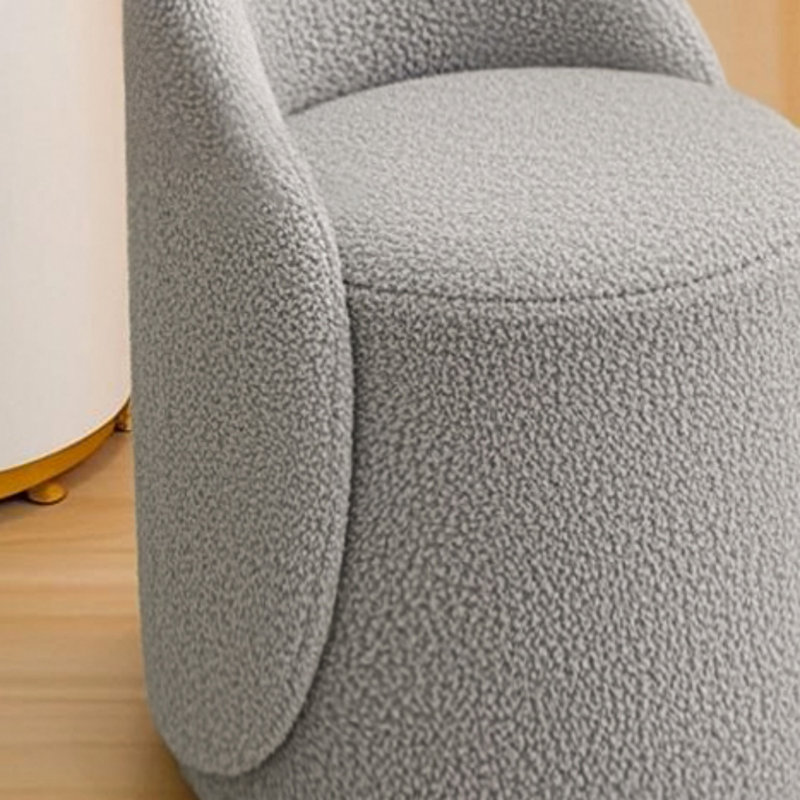 Modern Backrest Dressing Stool Rotating Luxury Dressing Stool, Suitable For Bedrooms And Living Rooms, Gray 