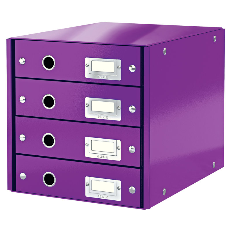 Cardboard Paper Organiser, Purple