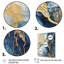 «Blue and Gold Marble Clouds V», reproduction sur toile-1821049892-1821049916