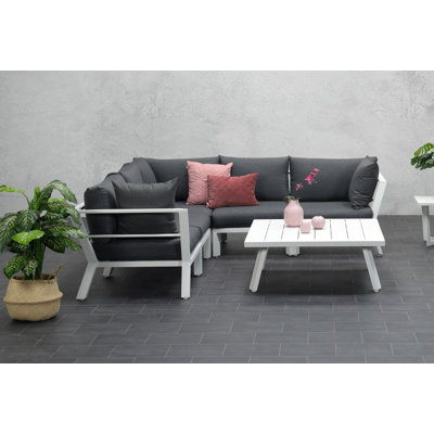 Rausch Aluminum Sectional Sofa Set with Cushions