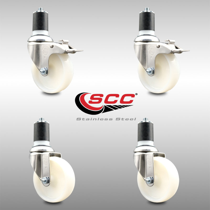 Swivel Stem Caster, 4" H x 4" W