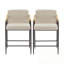 Ensemble de 2 tabourets de bar avec repose-pieds en métal-1480640210
