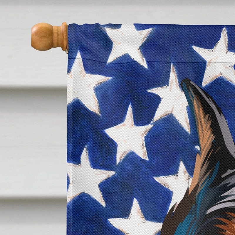 Polyester à 2 côtés 28 x 40 po drapeau maison, Pinscher allemand