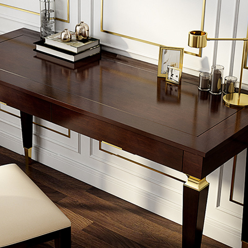 Bureau de luxe européen de style européen, H 31,5 po x l 47,24 po x P 23,62 po