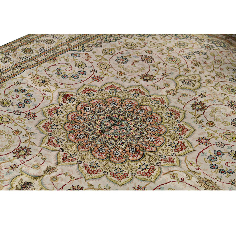 Oriental Area Rug in Ivory