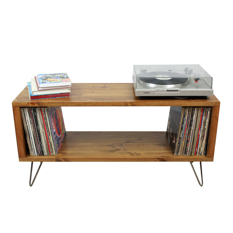 Pine Solid Wood Multimedia Storage