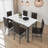 Lanaiyah 6 - Person Four Leg Dining Set-402684498