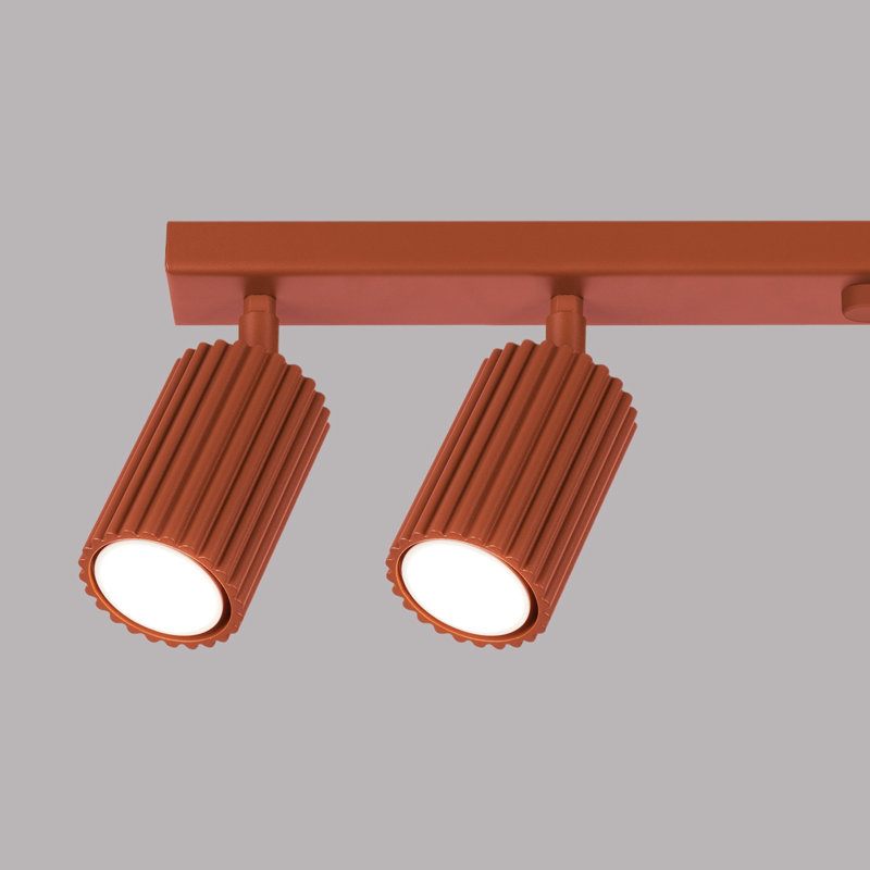 Karbon Aluminium Flush Mount, Red Ochre