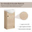 Ensemble de meuble-lavabo simple 17,08 po avec plateau en céramique Joleta