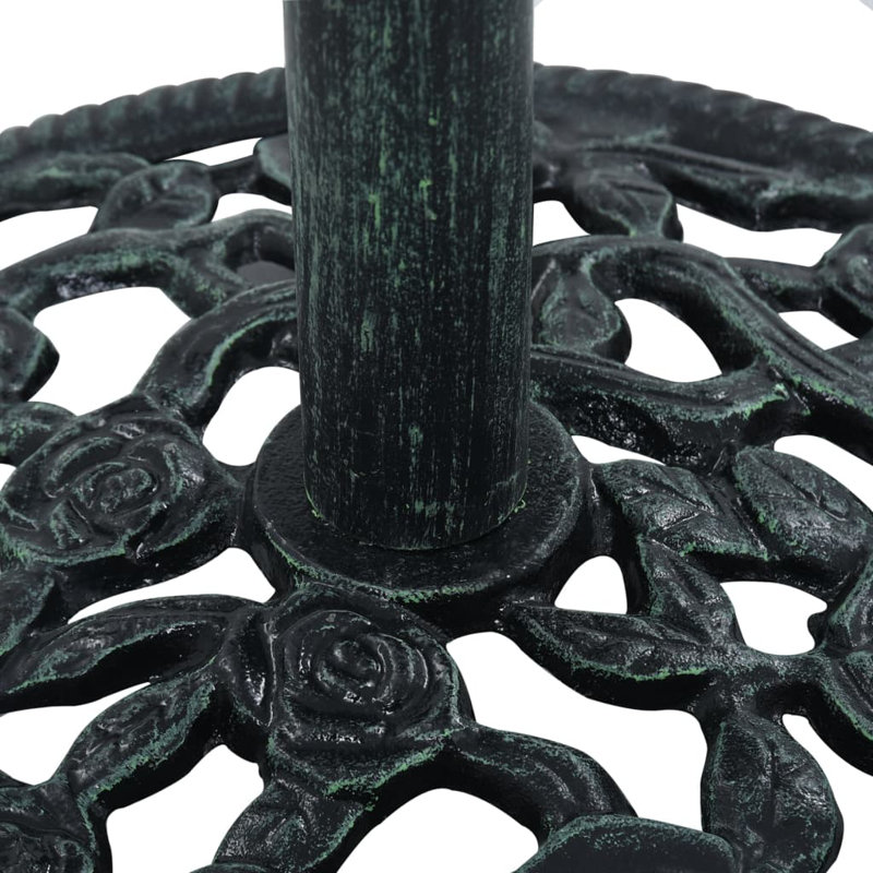 Yasmin 8.25kg Cast Iron Free Standing Umbrella Base, Green