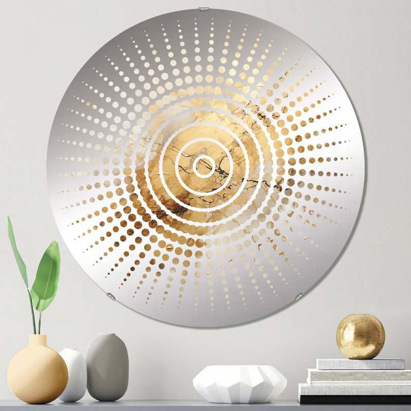 Gemmalynn - Miroir mural Sun Circles, 23,6 po x 23,6 po