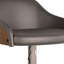 Hutton - Tabouret de bar pivotant réglable - Gris anthracite