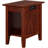 Nantucket Walnut Side Table With Built-In Charging Station And 2 Power Outlets