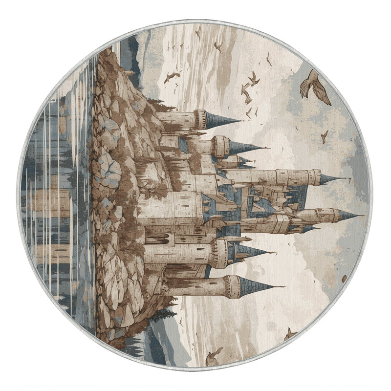 Enchanted Walls Rug, Round 3'