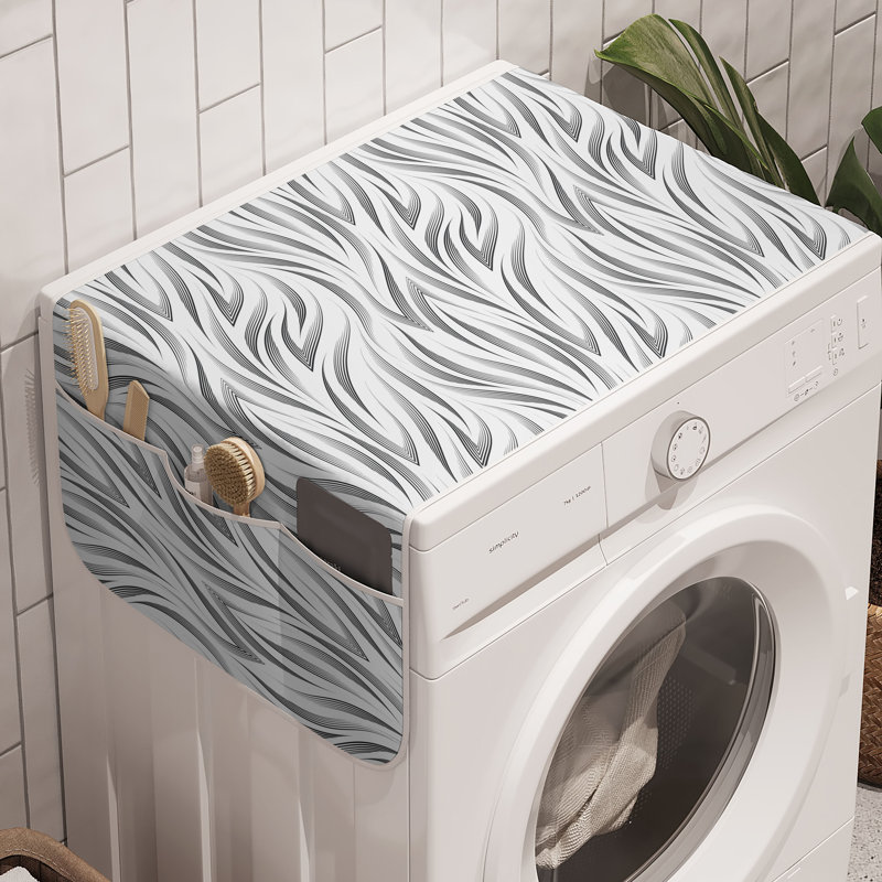 Ensemble de 2 bacs à linge East Grey de 47 po x 18,5 po gris anthracite et blanc East Urban Home