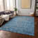 Machine Washable Indoor/Outdoor Christain ACN1228 Blue Rug