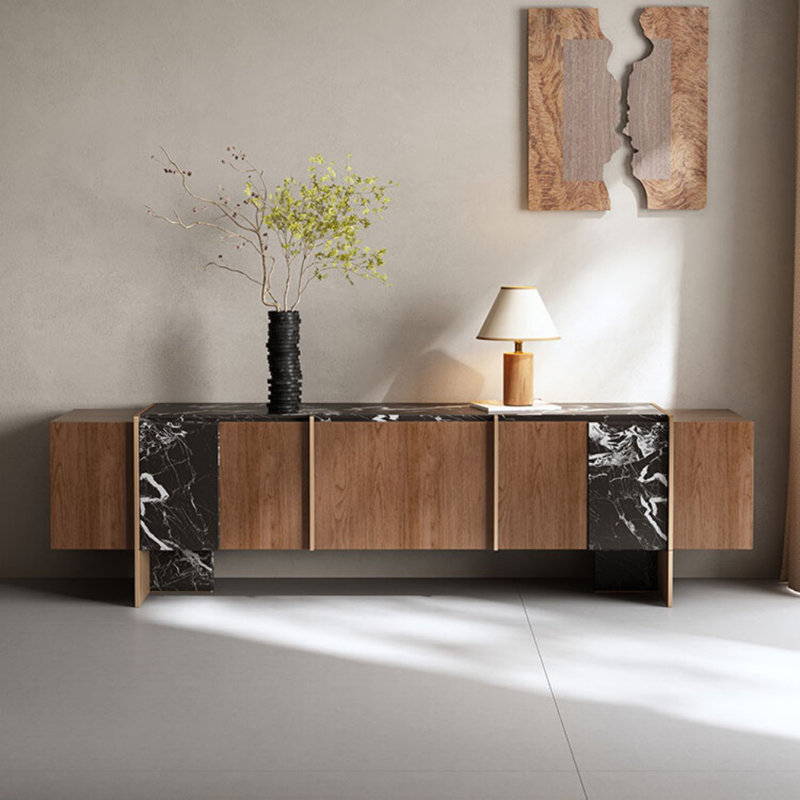 Minimalist Creative TV Stand, 23.62" H x 78.74" L x 15.75" W