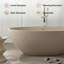 Baignoire de trempage autoportante 65 po. X 29 po. (Gris-café)