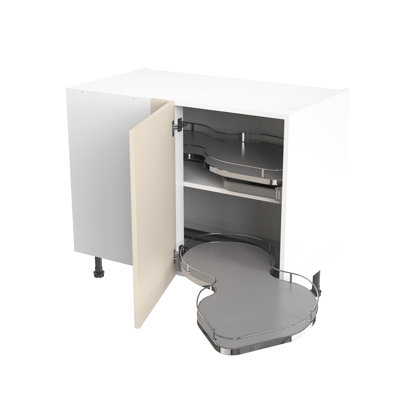 KitchenKit Flatpack Shaker Ultra Matt Base Unit Blind Corner With Pull Out Right