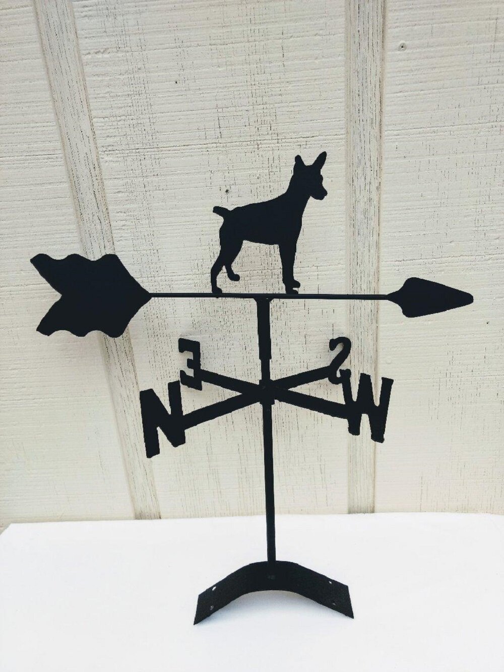 The Lazy Scroll Roof Mount Rat Terrier Weathervane | Wayfair