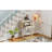 Narrow Console Table, Slim Sofa Table With Three Storage Drawers And Bottom Shelf (Beige)-630466370