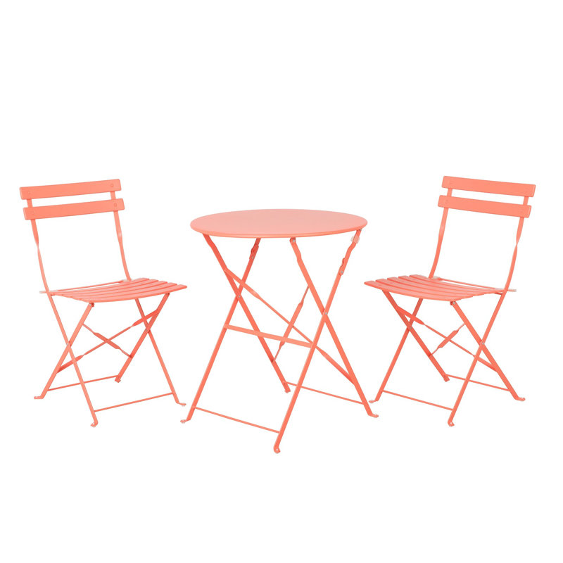 Twilley 2 - Person Patio Dining Set with Round Table , Cushions Included