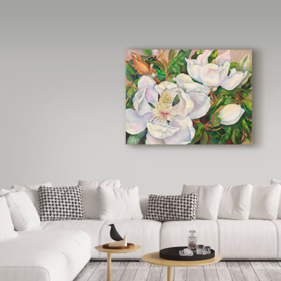 Deetra «Magnolia Tree», reproduction de peinture acrylique sur toile tendue