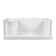 60" W x 32" D Single Threshold Shower Base with Seat