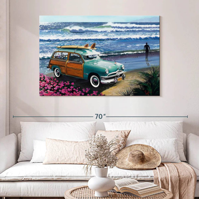 Surf City, peinture, H 32 po x l 48 po