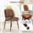 PU Leather Upholstered Dining Chairs With Stitched Detailing And Soft Padding - Perfect Side Chairs For Dining Rooms, Kitchens, And Living Rooms.-93037763