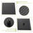 Dual Shower Head - 10 Inch Wall Mounted Square Shower System with Rough-in Valve,Matte black-129763822