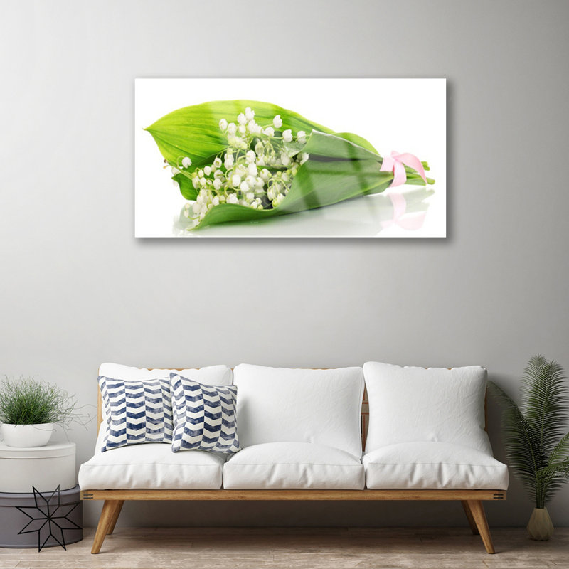 Flowers Floral - Unframed Photograph on Glass