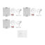 Luminaire suspendu réglable en cristal 3 pièces 3 pièces