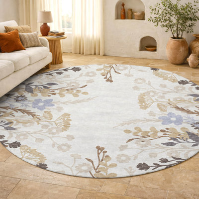 Tapis floral lavable à la machine de qualité supérieure Mayfield AMF2334