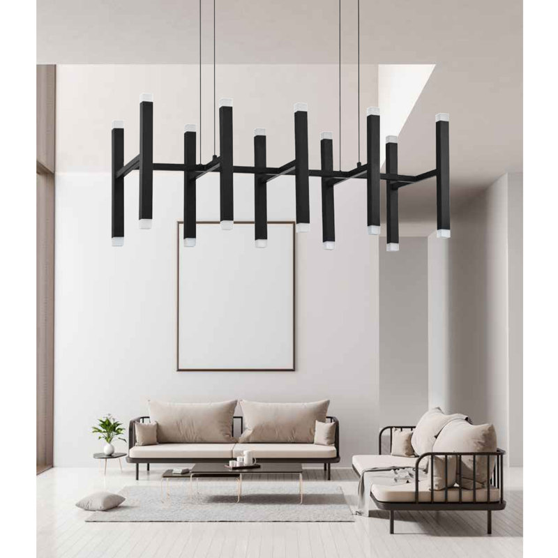 Luminaire suspendu 20 lumières DEL Zandre