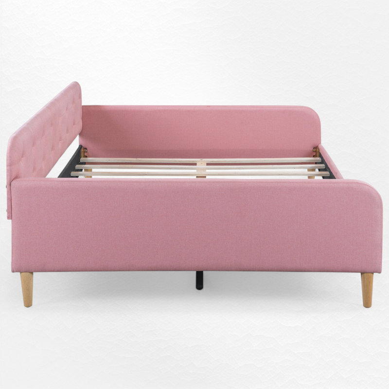 Lit de jour tapissier, Complet/Double, Rose