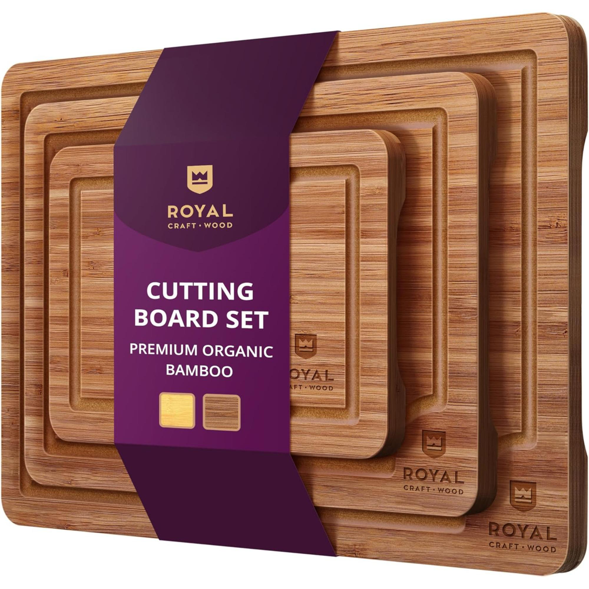 Textiles Hub Wooden Cutting Boards For Kitchen Meal Prep & Serving ...