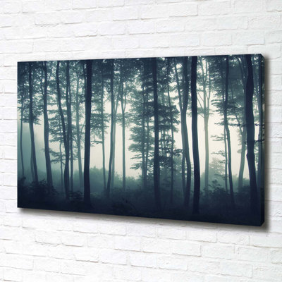 Forest In The Fog - Wrapped Canvas Print