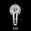 Ampoule DEL en cristal de style solide, blanc chaud 3000K, ampoules à culot moyen E26 / 27 (base non incluse)-121723586